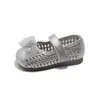 Sapatos Mary Jane de Verão Tecidos 2026 para Crianças, Sandálias para Bebês, Sapatos de Princesa para Meninas, Sapatos Vazados para Bebês de Boca Rasa