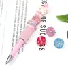Cadena de Garras de Alta Resistencia Flor Cuentas Redondas Cuentas Acrílicas Cuentas con Agujero Pasante Accesorios para Joyería Hecha a Mano DIY