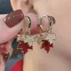 Acessórios de Orelha em Alta no Tiktok Estilo Ano Novo Brincos Vermelhos Personalizados Brincos da Moda Versáteis Tachos de Orelha Ganchos de Orelha Presilhas de Orelha para Mulheres
