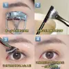 Pincel para Pestañas Jingrui Gecomo en Forma de Abanico Angulado con Cerdas Suaves, Pincel Plano para Cejas y Pestañas, Pincel para Pestañas Distintivo, Herramienta de Belleza