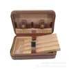 Maletín Portátil para Caja de Cigarros Bolsas Madera de Cedro Paquete de 4 Humidificador para Caja de Cigarros