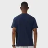 Camiseta Deportiva Cruzada Cuello Polo Henry, Resistente al Desgaste, Casual, Protector Solar, Secado Rápido, Entrenamiento, Running, Manga Corta, Manga Corta Personalizada para Fitness