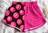 2026 Nuevo Estilo Pantalones Cortos de Cintura Alta con Doble Estampado Ropa de Comercio Exterior Transfronterizo Europeo y Americano Pantalones Cortos Elásticos con Estampado Digital para Mujer