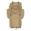 Mochila de tela Oxford de gran capacidad de 65L, mochila de camuflaje táctica de 600D para montañismo de 65L