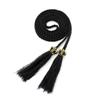 Cinto decorativo trançado com nós estilo étnico feminino vestido fino longo fluído corrente de cintura feminina feita à mão uma geração de cabelo