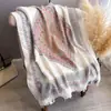 Lenço xale de outer para Primavera e Verão estilo étnico Yunnan Lijiang Sanya Viagem proteção solar de praia toalha de praia lenço de algodão e linho