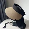 Chapéu de Sol de Aba Larga para Mulheres, Proteção UV, Chapéu de Sol com Top Aberto, Chapéu de Sol que Cobre o Rosto para Viagens à Praia, Novo Modelo 2026