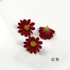 Flor artificial mini cabeça de crisântemo selvagem kit de material para acessório de grampo de cabelo DIY decoração floral para fotografia em casa