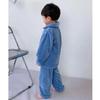 Pijamas de lana coral para niños, ropa de casa de franela, conjunto de otoño e invierno, para niños, niñas y bebés, gruesos