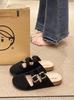 Sapatos Birkenstock 2025 Tamancos Birkenstock Planos para Uso ao Ar Livre, Tamancos de Cortiça Atacado, Sapatos Birkenstock para Mulheres Verão Uso ao Ar Livre