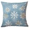 Amazon Nova Fronha de Natal Almofada Decorativa de Natal para Casa Bola de Natal Azul Estampa de Neve e Pinho