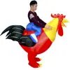 Disfraz de Gallo Inflable para Montar Disfraz de Cosplay para Actuación Accesorios de Halloween Suministros para Fiestas de Carnaval Pasarela de Mascota