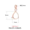 Pingente Gota de Água Porta Vazio Prata de Lei 925 Colar Pingente Fivela Acessórios de Joalheria DIY Design de Nicho Jade Cera de Abelha Porta Prata