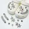 Jaja agujero zapatos accesorios divertidos lindos bocadillos zapatos DIY decoraciones hebilla de zapato desmontable zapato tridimensional flor