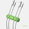 Organizador de almacenamiento de TPR simple alargado para escritorio con enrollador de cable de auriculares y ratón con cuatro orificios, venta directa de fábrica