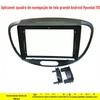 Adequado para 2012 Hyundai I-10 I10 Moldura de Navegação para Console Central de Acabamento Alto e Baixo Tela Grande Android Navegação Áudio