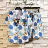 Camisas de Verano para Hombre, Transpirables de Corte Holgado Estilo Hong Kong, Camisas Florales Juveniles, Estilo de Viaje