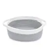 Cesta de almacenamiento de cosméticos tejida con cuerda de algodón transfronteriza con asa, cesta de almacenamiento para artículos diversos de escritorio y baño, cesta de regalo para niños