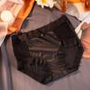Ropa interior nueva de talle medio para mujer de lujo ligero satén seda de hielo sin costuras encaje abdominal levanta glúteos algodón entrepierna transpirable calzones para mujer
