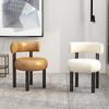 Nordic Modern Light Luxury Dining Chair Home Restaurant Milk Tea Shop Design Personalizado Simple Special-shaped Backrest Makeup Leisure Chair