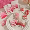 2025 Nuevo Pasador Rosa Dopamina Y2K para Mujer Clip para Flequillo Lateral Pequeño Dulce y Lindo Tocado de Moda