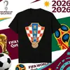 Camiseta Estampada con Logo de Equipo de la Copa del Mundo 2026 La Más Vendida en Amazon Casual de Manga Corta Talla Europea