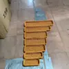 Cesta rectangular de mimbre para cubiertos y tenedores cesta de ratán para frutas cesta larga de almacenamiento cesta para aperitivos de mesa cesta de frutas cesta de verduras