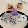 YHJ Acessórios de Cabelo Novo Adereço de Cabeça de Halloween Presilha de Abóbora Grampo Divertido Engraçado Presilha de Tubarão de Cabelo Acrílica