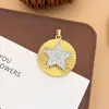 Colgante de Moda Transfronterizo con Circonita Microincrustada, Colgante de Collar Geométrico en Forma de Corazón Chapado en Cobre Dorado, Accesorio de Cadena de Clavícula Simple para Mujer