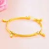 Pulseira de cabaça de ouro do Vietnã por atacado banhada a ouro flor amendoim pulseira feminina três estilos disponíveis