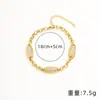 Pulsera de nicho de lujo ligero europea y americana transfronteriza para mujer, no se decolora, estilo Pandora vintage, alto valor estético, pulsera cubana con incrustaciones de diamantes