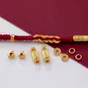 Tienda de Oro Mismo Estilo Dorado Mate Dorado Martillado Espaciador de Anillo Dorado Anillo Corredizo Accesorios para Manualidades Pulsera Hilo para la Mano Pulsera Accesorios de Envoltura