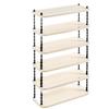Zapatero de Estilo Crema Antiguo Medio para Interior Doméstico Puerta Zapatero Simple Dormitorio Multicapa Zapatero Pequeño