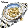 Reloj de pulsera CHENXI/Chenxi Marca Dragón Dorado Reloj para hombre transfronterizo venta al por mayor reloj de cuarzo impermeable calendario reloj para hombre