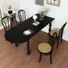 Mesa de Jantar de Madeira Maciça Estilo Levemente Luxuoso Usada para Apartamentos Pequenos, Mesa de Jantar de Madeira Maciça Oval Semi-Circular Montada na Parede de Designer