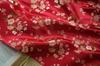 Cortina de Cuatro Piezas de Flor de Hierba Estrella de Primavera y Otoño Tela Jacquard Vestido Suave Retro Vestido Moda Tela de Patio