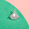 Pingente Acessórios de Folha Colorida Cristal Vidro Incrustado Diamante Liga Acessórios de Joalheria DIY Pulseira Roupa