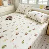 2026 Nuevo Modelo Sábana de Cama de Algodón Puro Pieza Única Engrosada Funda de Edredón 100% Algodón Juego de Tres Piezas Funda de Almohada Individual/Doble para Dormitorio Clase A