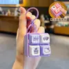 Llavero Colgante Botón Sonoro Luminoso de Dibujos Animados Sanrio Hello Kitty Juguete de Descompresión Gato KT Adorno de Llavero