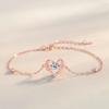 Pulseira Original Design Asas de Guardião Feminina Prata Esterlina ins Pulseira Asas de Anjo em Forma de Coração Cyber Celebridade Joia de Mão Amor