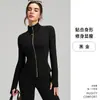 Nuevo Saco Deportivo para Mujer Adelgazante Top de Yoga Mangas Largas con Agujero para el Pulgar Cuello Alto Ropa de Yoga de Gama Alta