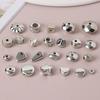 10 peças Prata Antiga Vintage estrela de cinco pontas amor pequeno espaçador beads DIY Joias Feitas à Mão brincos colar acessórios material