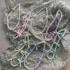 Cordón para teléfono móvil con lazo de perlas de lujo, estilo coreano, hecho a mano, con cuentas que combinan con todo, adornos colgantes para bolso, corazón colorido para niña