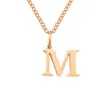 Nuevo Collar de Acero Inoxidable de 26 Letras de Amazon, Cadena para Clavícula Moderna y Versátil, Collar para Pareja con Apellido en Stock