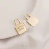 Colgante Redondo con Forma de Corazón, Candado y Llave de Buena Suerte Rellenos de Oro de 14K, Etiqueta de Payaso, Colgante de Joyería de Moda DIY