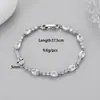 Pulsera de Triángulo Geométrico con Pedrería de Lujo Asequible de Aliexpress, Estilo Simple y Versátil para el Trabajo, Joyería Plateada Fresca y Elegante