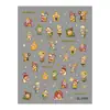 Lindas Pegatinas para Uñas con Personas Estrella 5D en Relieve Tridimensional Adorables Personas Estrella Pegatinas para Uñas DIY Decoraciones Modelo Sl