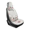 Cojín para Asiento de Coche Cojín de Invierno Cojín para Coche Cojín de Felpa Otoño e Invierno Terciopelo Corto Cojín de Felpa Funda de Asiento Linda Media Funda de Asiento