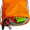 Bolsa de cordón de poliéster colorida de gran venta transfronteriza Mochila deportiva de cordón personalizada Bolso de hombro portátil de poliéster con logotipo impreso