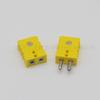 Termopar tipo K conector amarillo grande de enchufe y zócalo de alta temperatura resistente de calidad conector doméstico conector macho y hembra